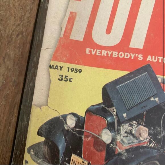 BUNDLE LOT Four (4) Hot Rod Magazines Oct 1958 May 1959 March 1960 June 1960 - Picture 12 of 14